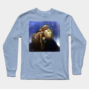 Trolls Singing in the Starlight - John Bauer Long Sleeve T-Shirt